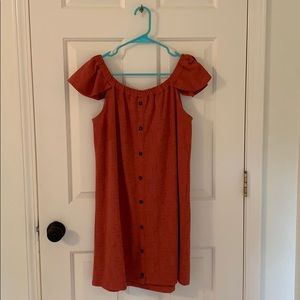 Madewell off the shoulder dress